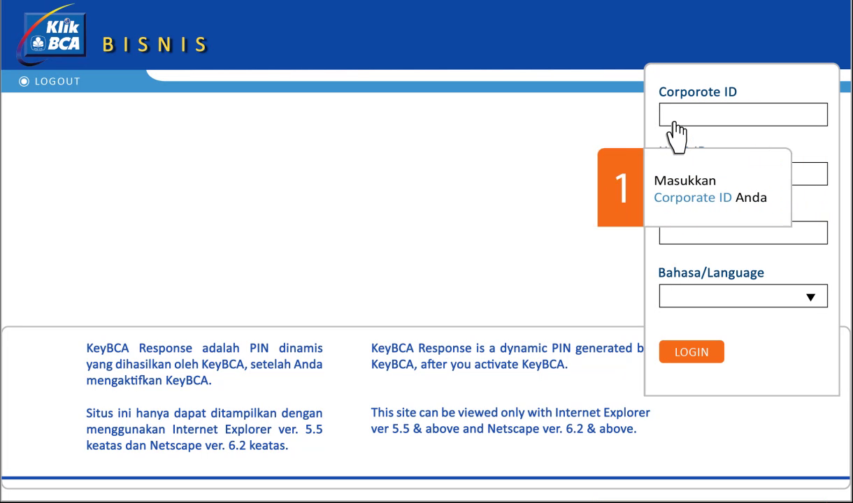 Klikbca Bisnis Tutorial