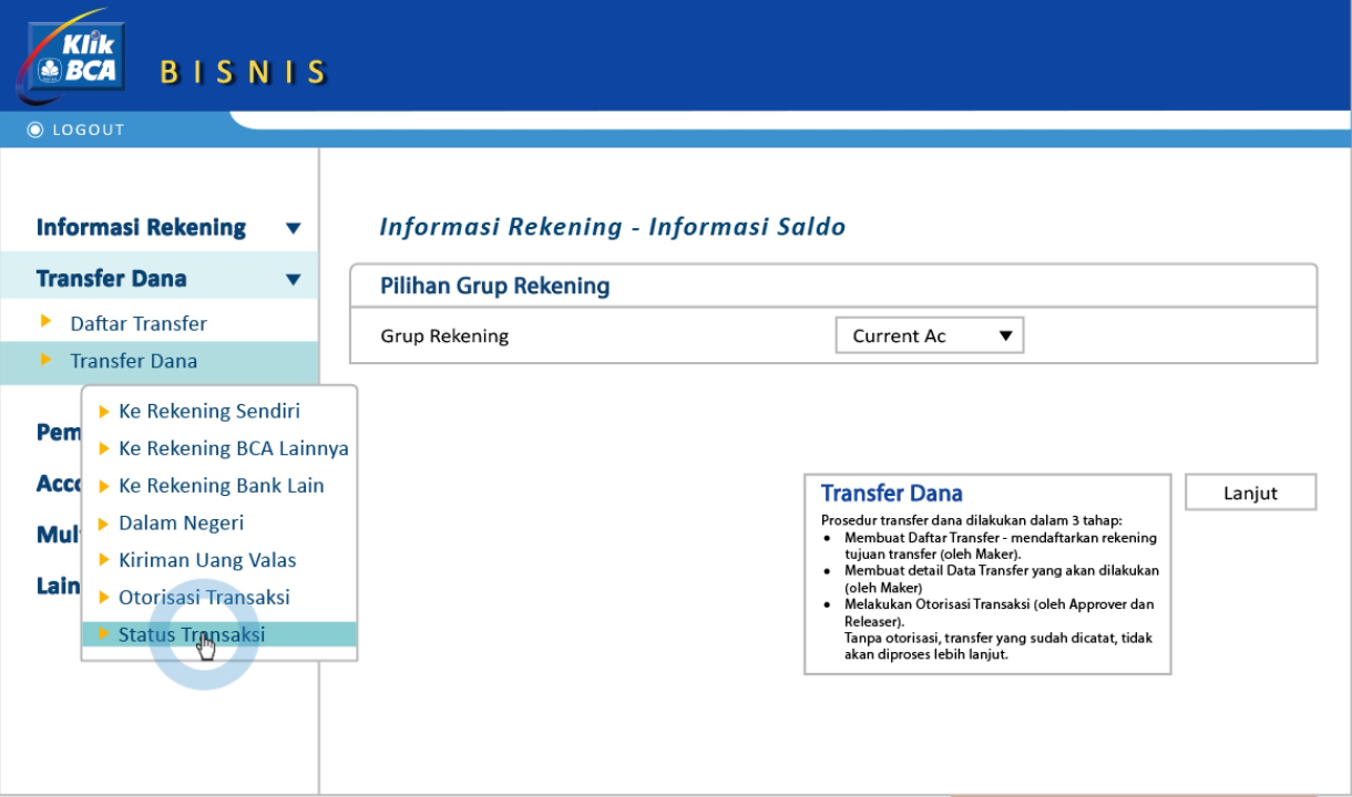 KlikBCA Bisnis - Tutorial